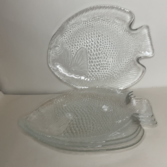 Glass fish plate set - Picture 4 of 12